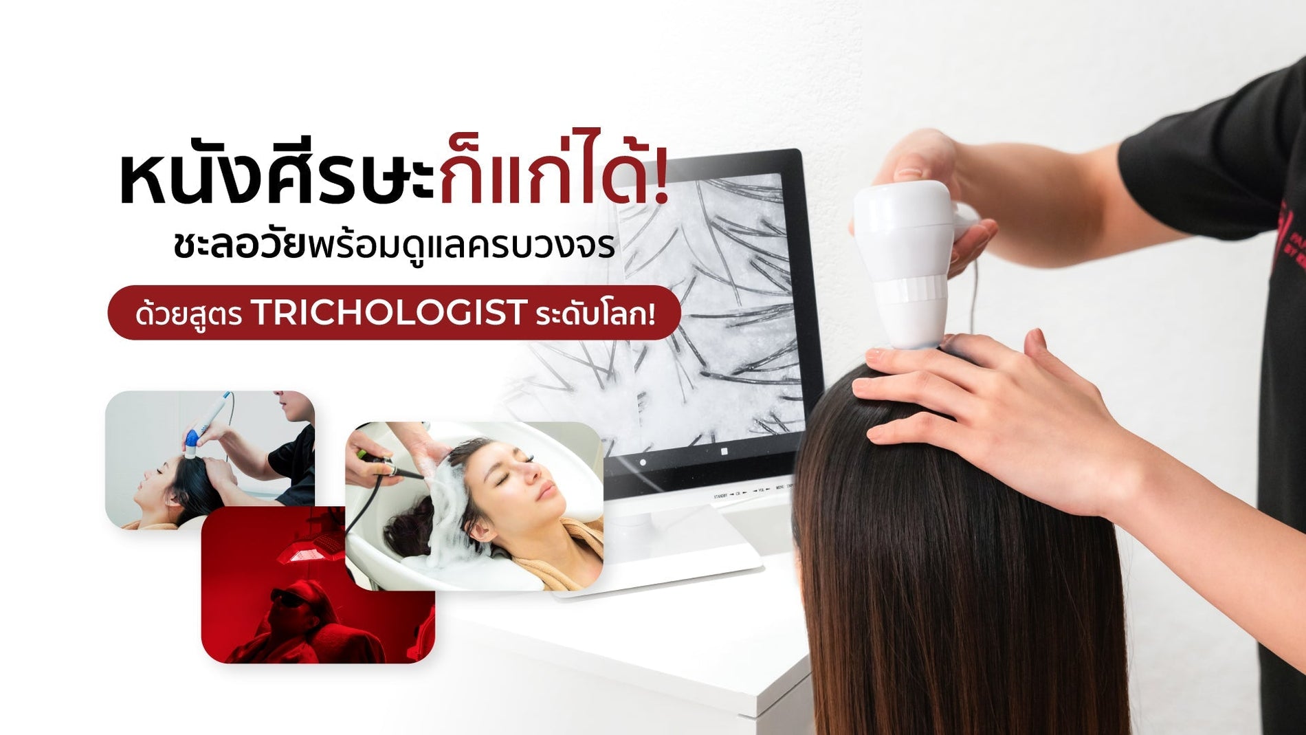 หนังศีรษะก็แก่ได้! ชะลอวัยพร้อมดูแลครบวงจร ด้วยสูตรลับจาก Trichologist ระดับโลก